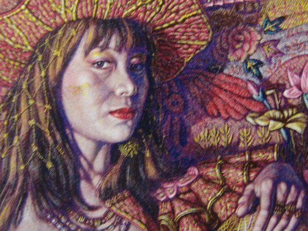 稲垣考二、【脱皮】、希少な額装用画集より、新品額装付、状態良好
