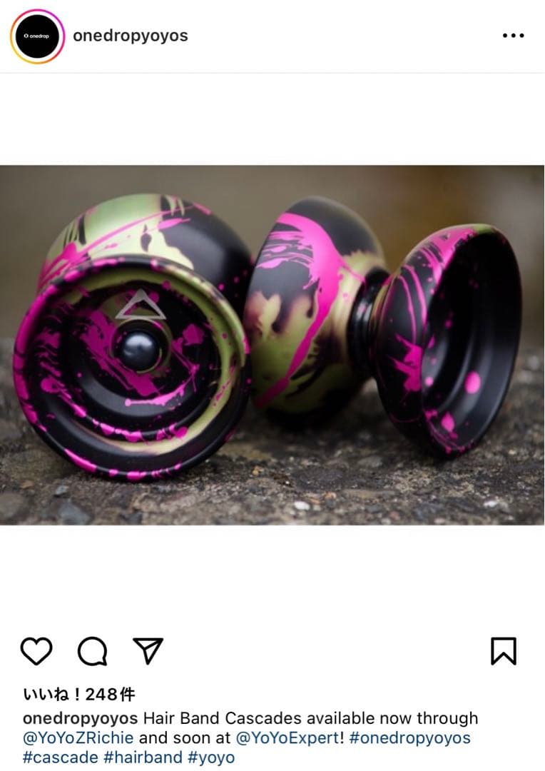 ヨア:(公式撮影使用品)onedrop cascade hair band カスケード - ワンドロップ ┃ヨーヨー専門店リワインド