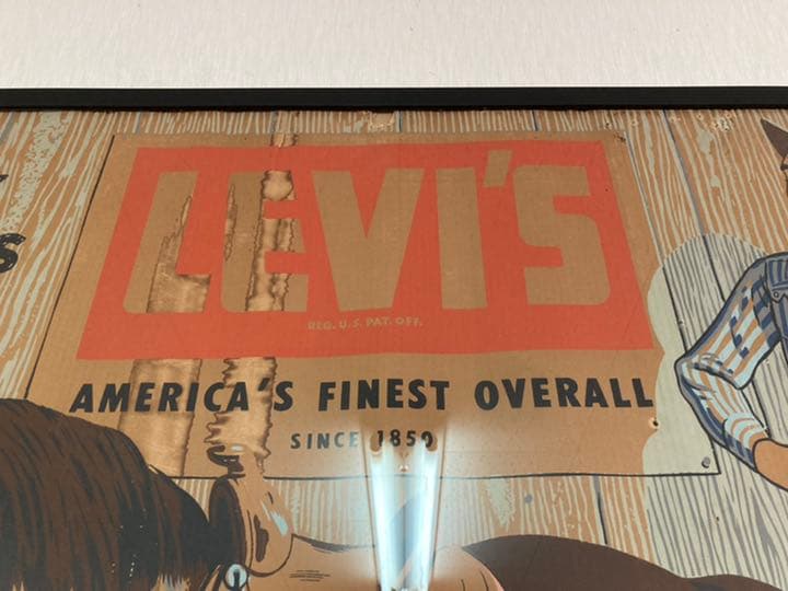 ヴィンテージ 1950 LEVI'S リーバイス 紙製 バナー 501XX - メルカリ