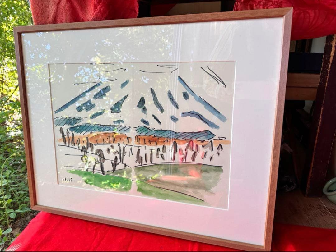 超限定9月9日20時迄‼️真作カムイ坂本直行「羊蹄山神威岳」水彩画 日付