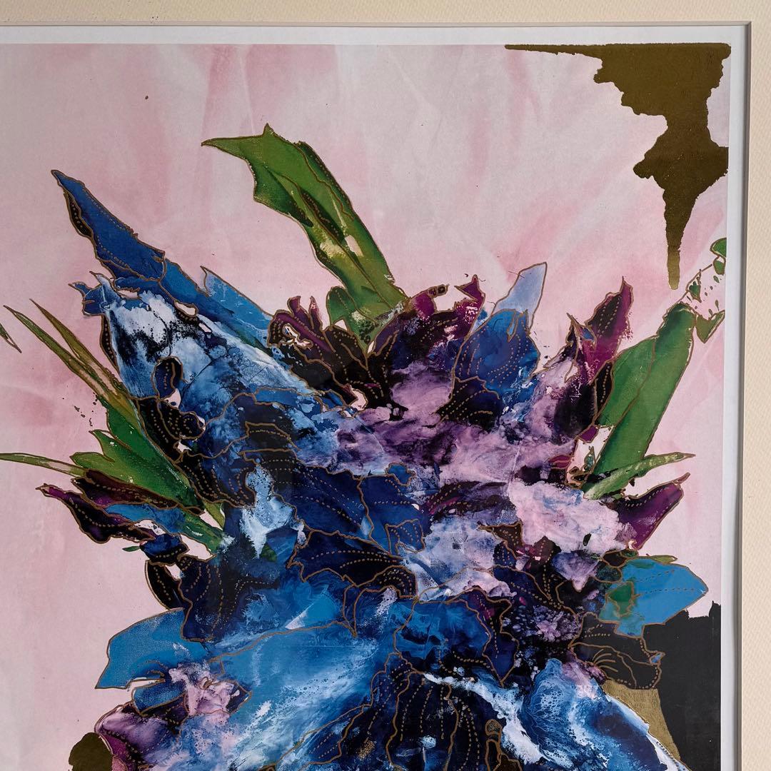 SNT1375 絵画 IAN W KING【BLUE VELVET】額装 アート - メルカリ