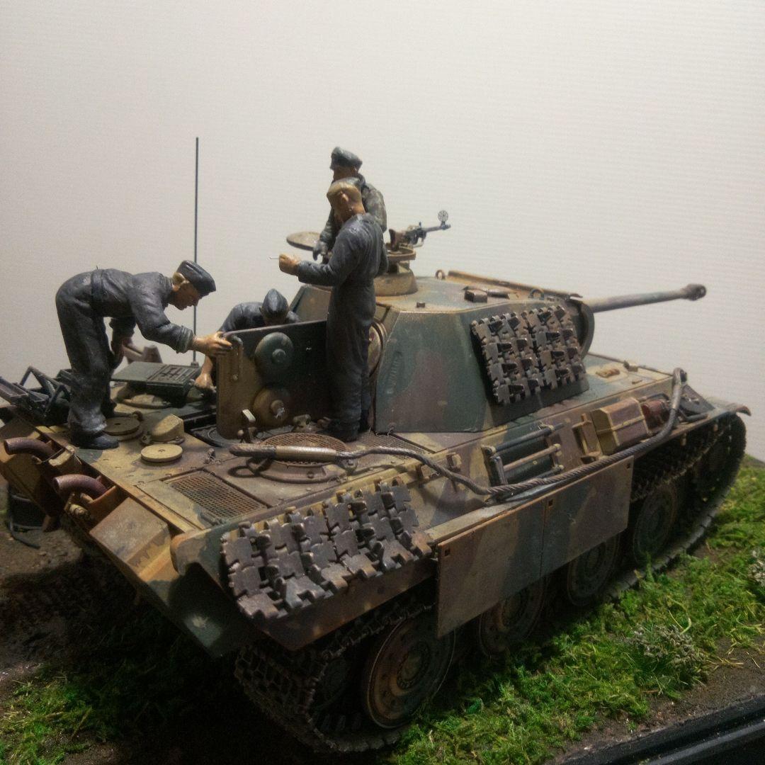 大蛇丸様専用 パンター戦車 1/35 ジオラマ完成品 キングタイガー完成品