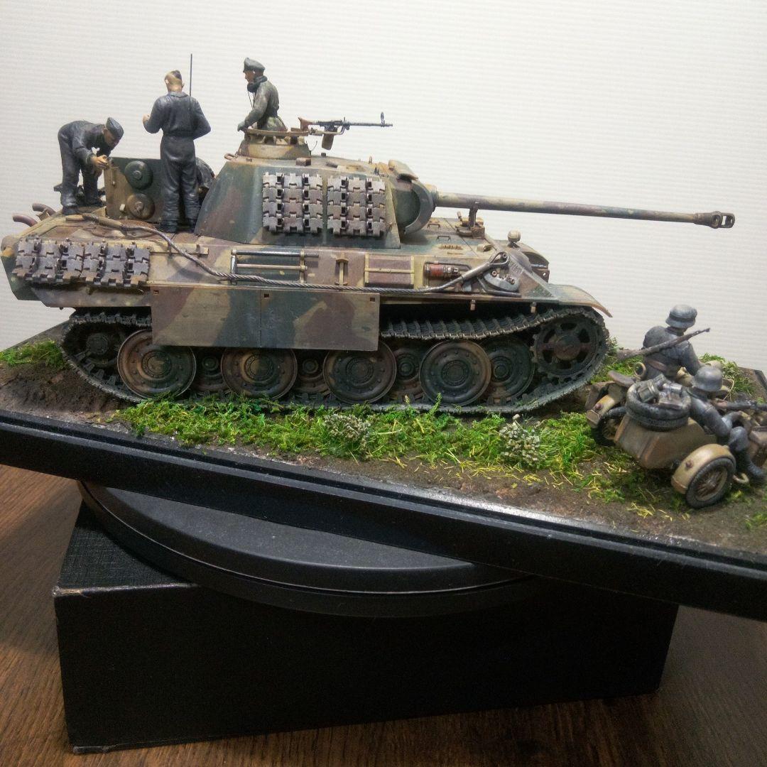 大蛇丸様専用 パンター戦車 1/35 ジオラマ完成品 キングタイガー完成品