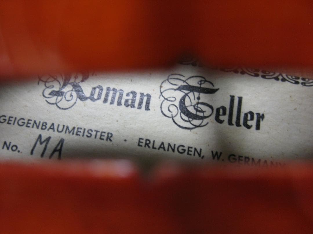 上級ドイツ製1枚板】 Roman Teller No.MA バイオリン 4/4 - メルカリ