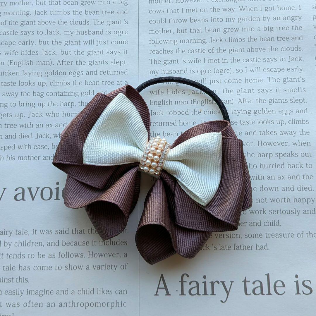 リボン ヘアゴムriana ribbon♡ふんわり 入学 卒業式♡ハンドメイド