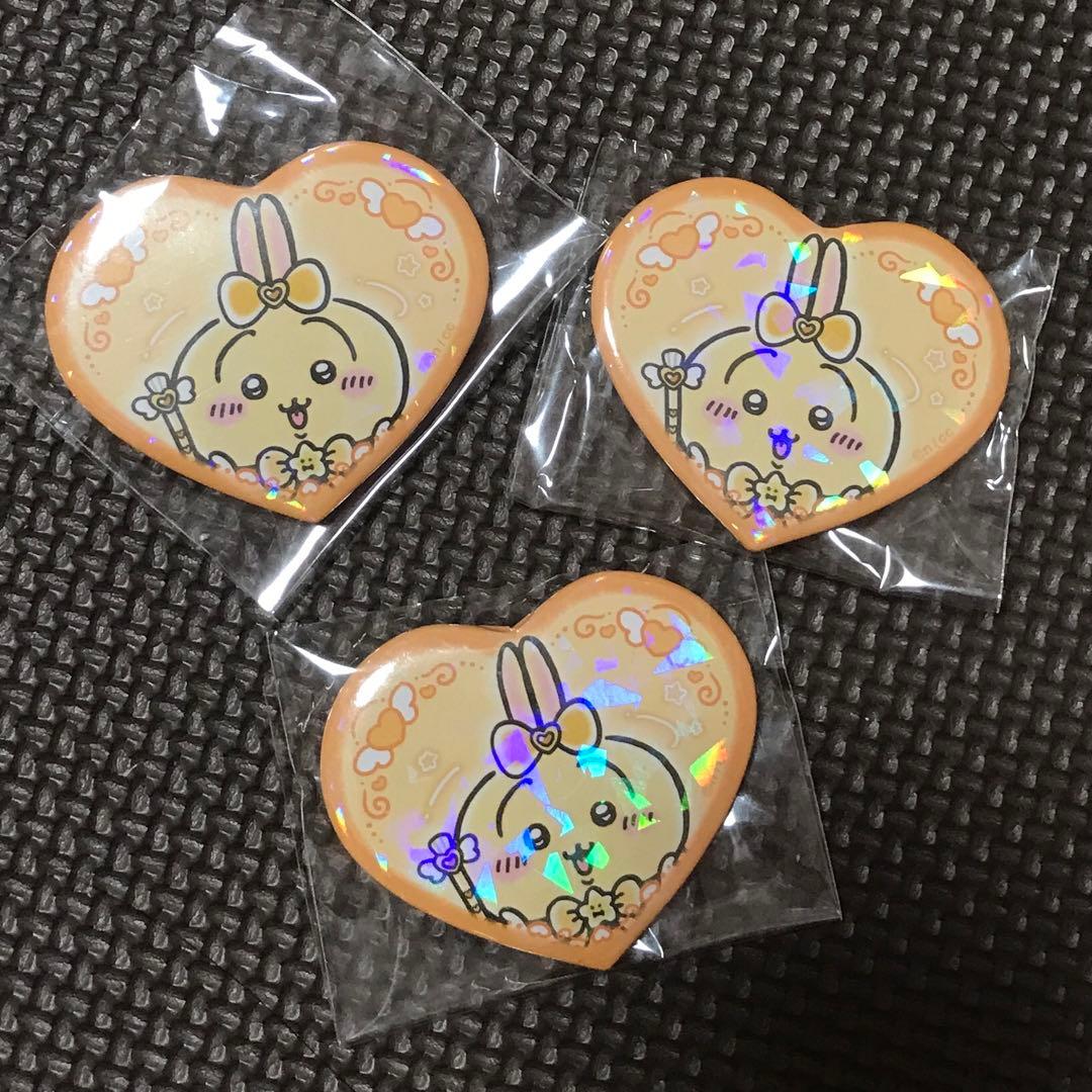 まじかるちいかわ ハート缶バッジ うさぎ - メルカリ