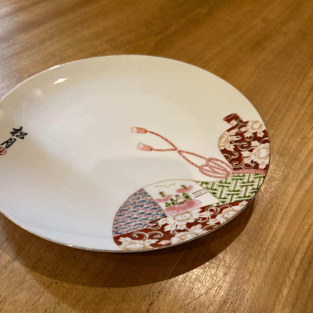 有田焼 松月 瓢箪絵付け 大皿 縁起物 - メルカリ