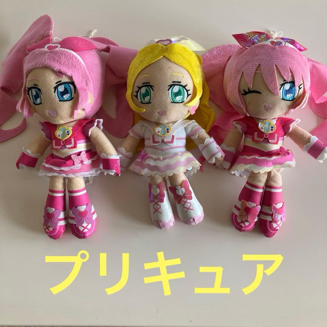 プリキュア　ぬいぐるみ　人形　３体セット　まとめ売り　レア プリキュア ぬいぐるみ 7体セット - メルカリ