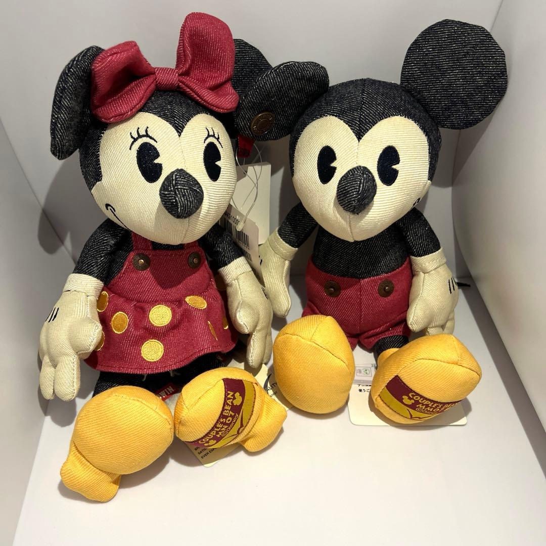 EDWIN ✘‎ ディズニー 50周年ミッキー ＆ ミニー デニム ぬいぐるみ
