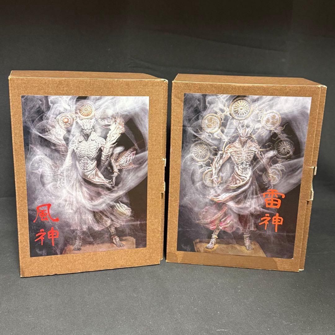 風神・雷神 フィギュアセット 2体 楽天市場】極小仏 風神 雷神 2体セット【豪華特典付き！】仏像 木彫