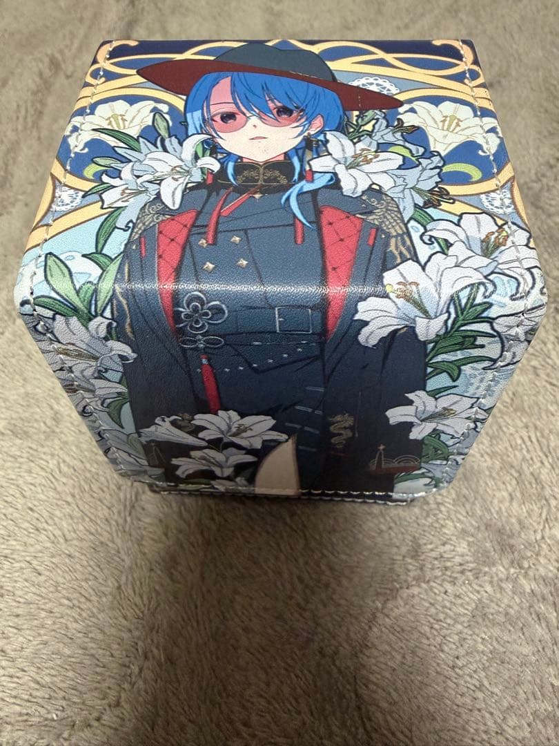 混沌の女神様 合皮製デッキケース ホロライブ ミュシャ風 星街すいせい