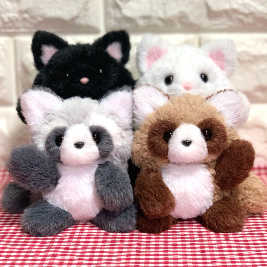 【ちみ様】 アライグマさん たぬきさん 白猫さん 黒猫さん 着ぐるみ ぬい服 ちみ様】 アライグマさん たぬきさん 白猫さん 黒猫さん 着ぐるみ ぬい