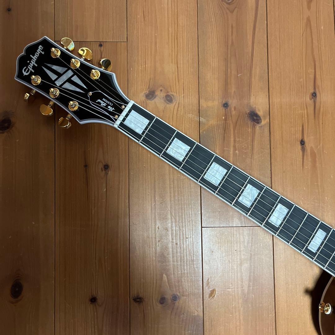 epiphone Les Paul Custom Koa Natural - メルカリ