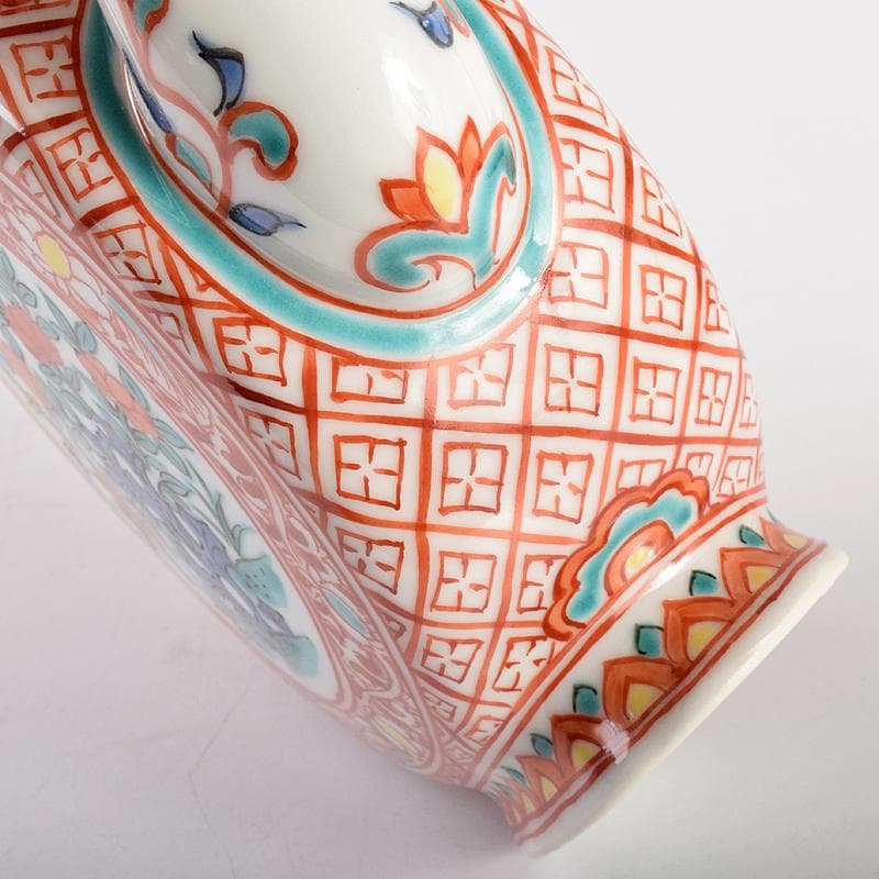 平安 渓仙造 扁壷色絵花鳥図 水注 共箱 M R5047 - メルカリ