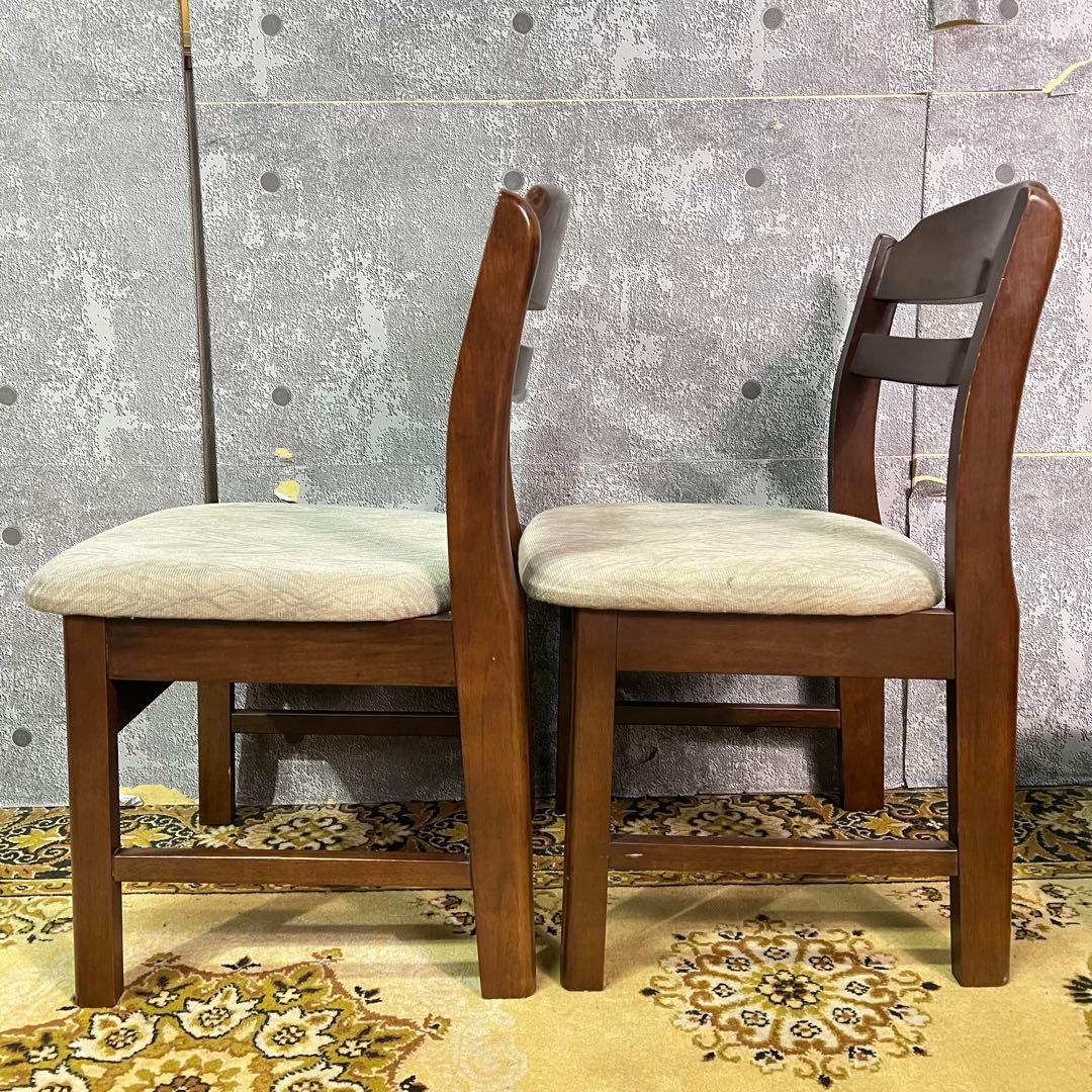 SEF家具꧂ダイニングチェア4脚セット ファブリック いす イス 椅子 レトロ