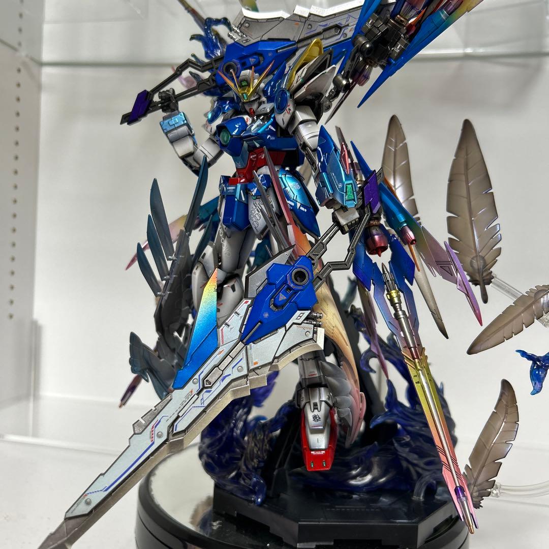 ガンプラ 塗装済み完成品 ウィングガンダムゼロ ew グラデーション塗装