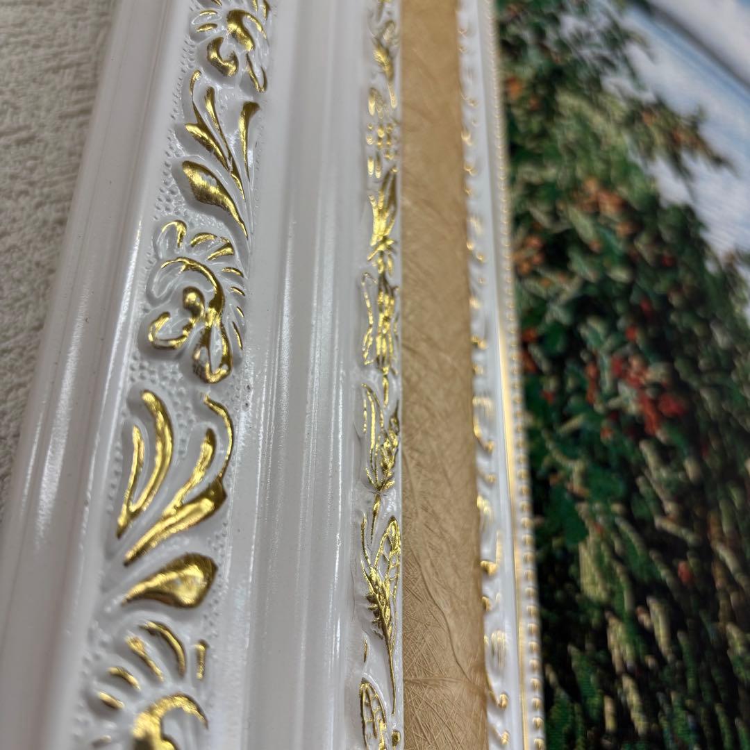 幅137×高さ77 自然の風景 水車小屋 絵画 アウトレット特価品 お買い得