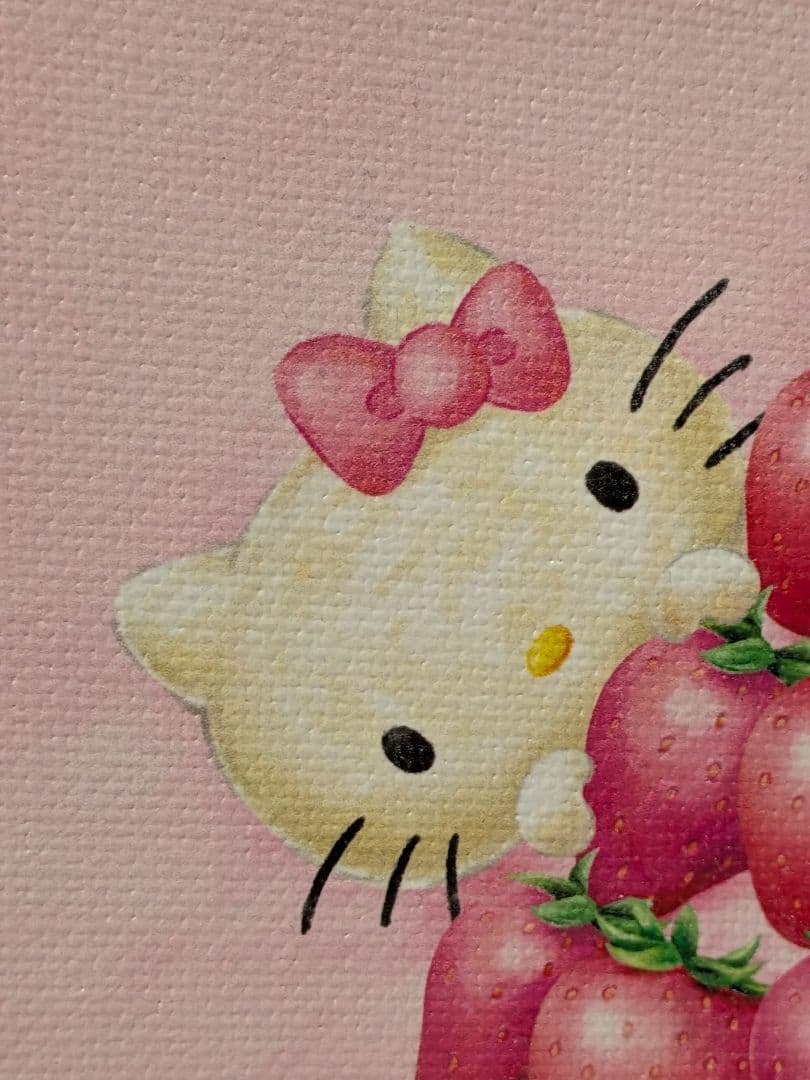値下中)ハローキティアート展 いちごタワー キティちゃん 版画
