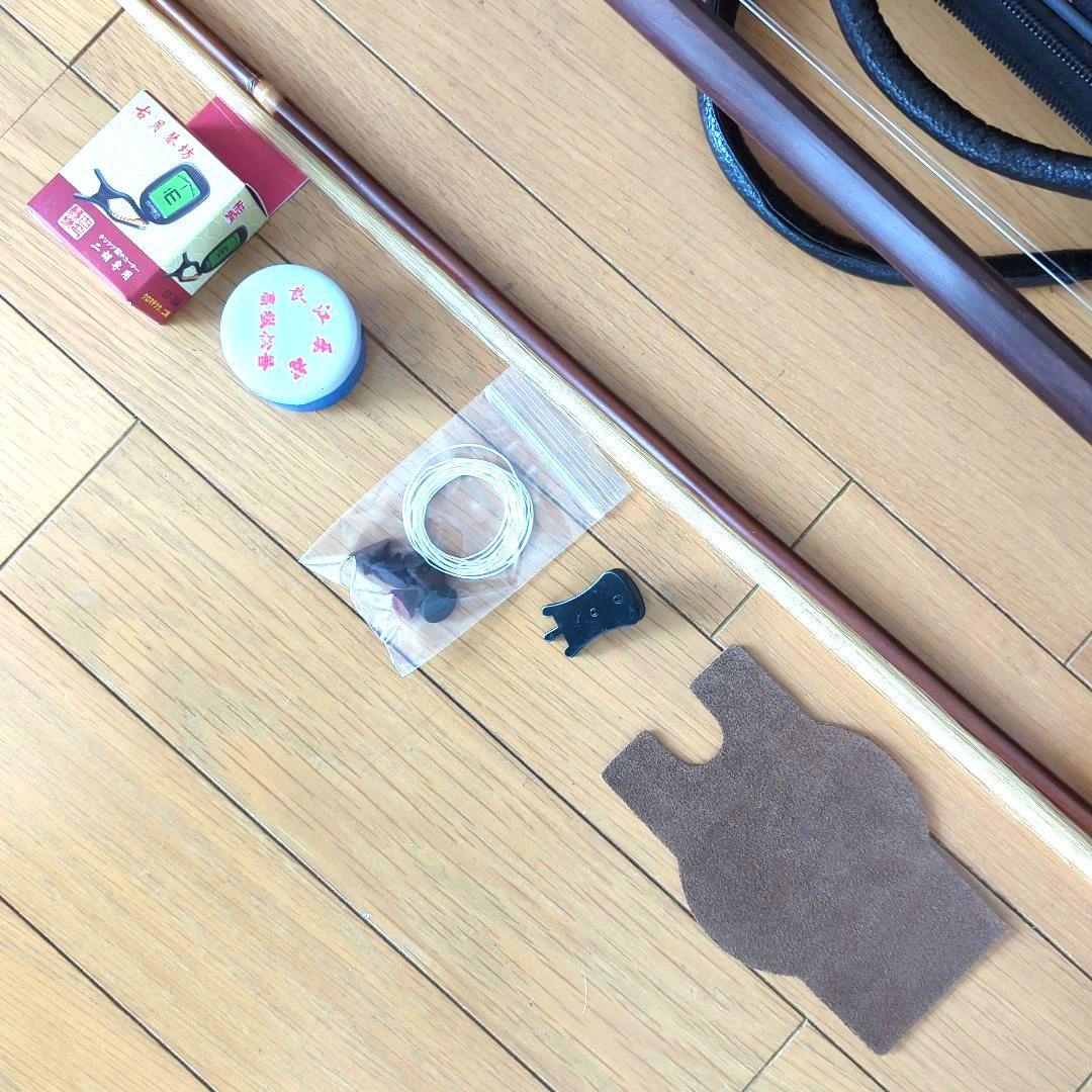 胡涵柔製作 未使用 最上級明清老紅木 龍彫刻 二胡1 - メルカリ