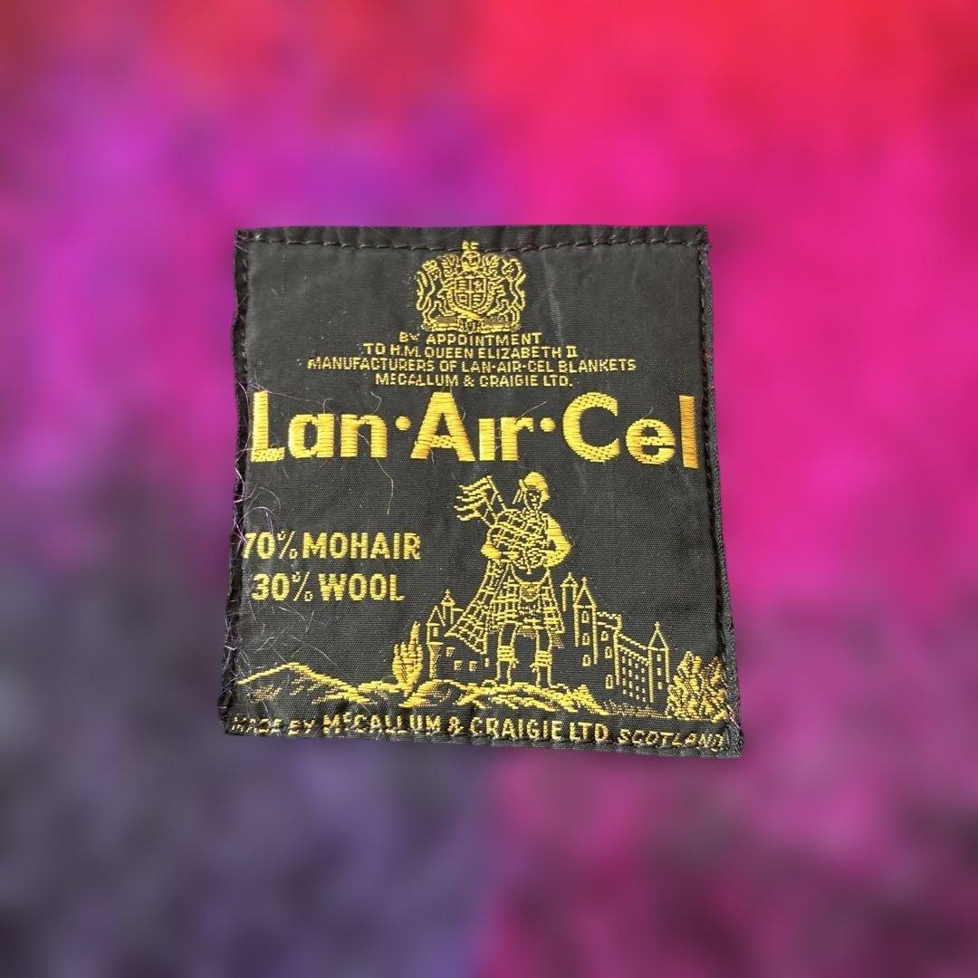 Lan Air Cel MOHAIR70% WOOL30% ブランケット 英国製 - メルカリ