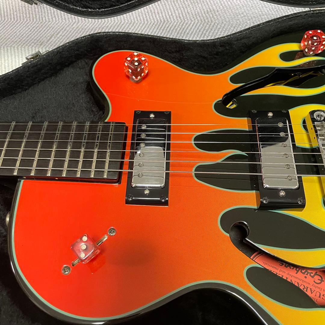 Epiphone FLAMEKAT エピフォン Ebony 指版 セミアコ - メルカリ