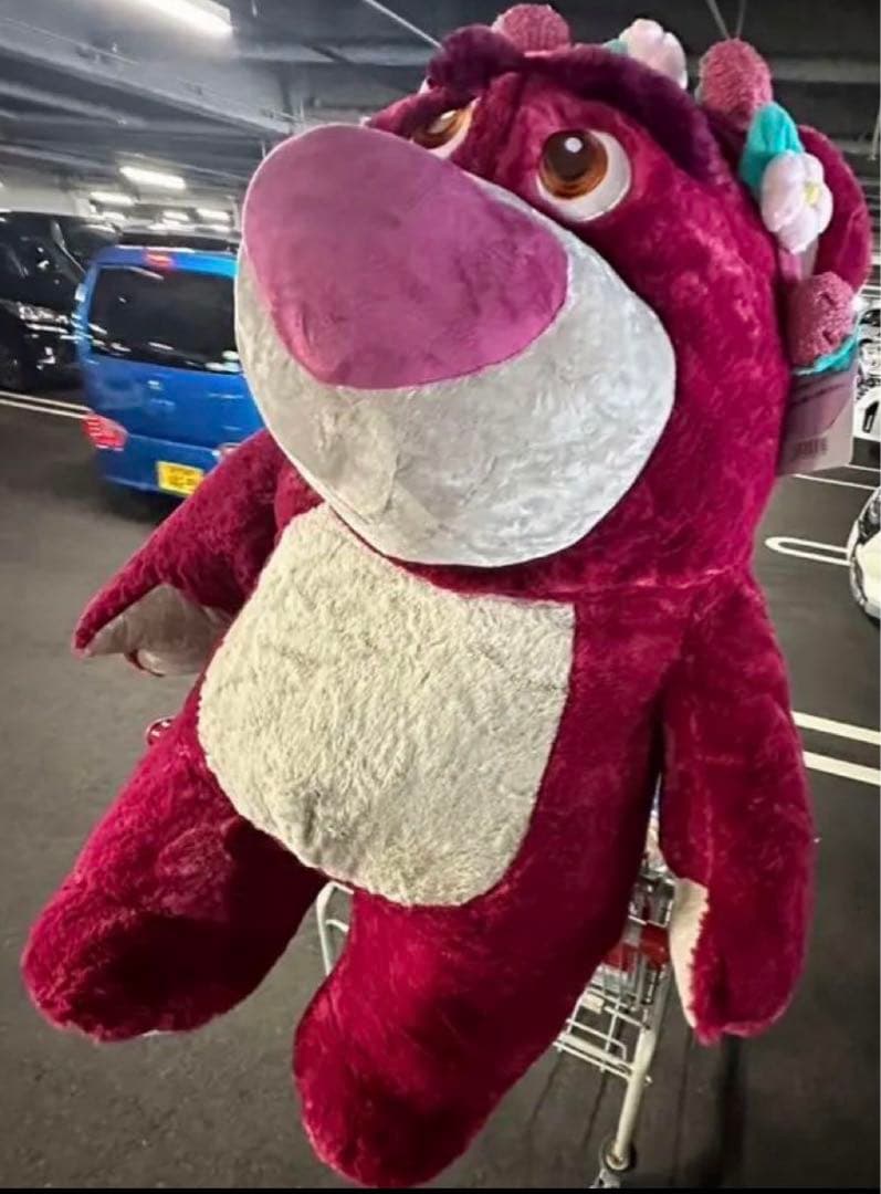 ロッツォコストコ再販BIGぬいぐるみいちごの香り付特大80cm