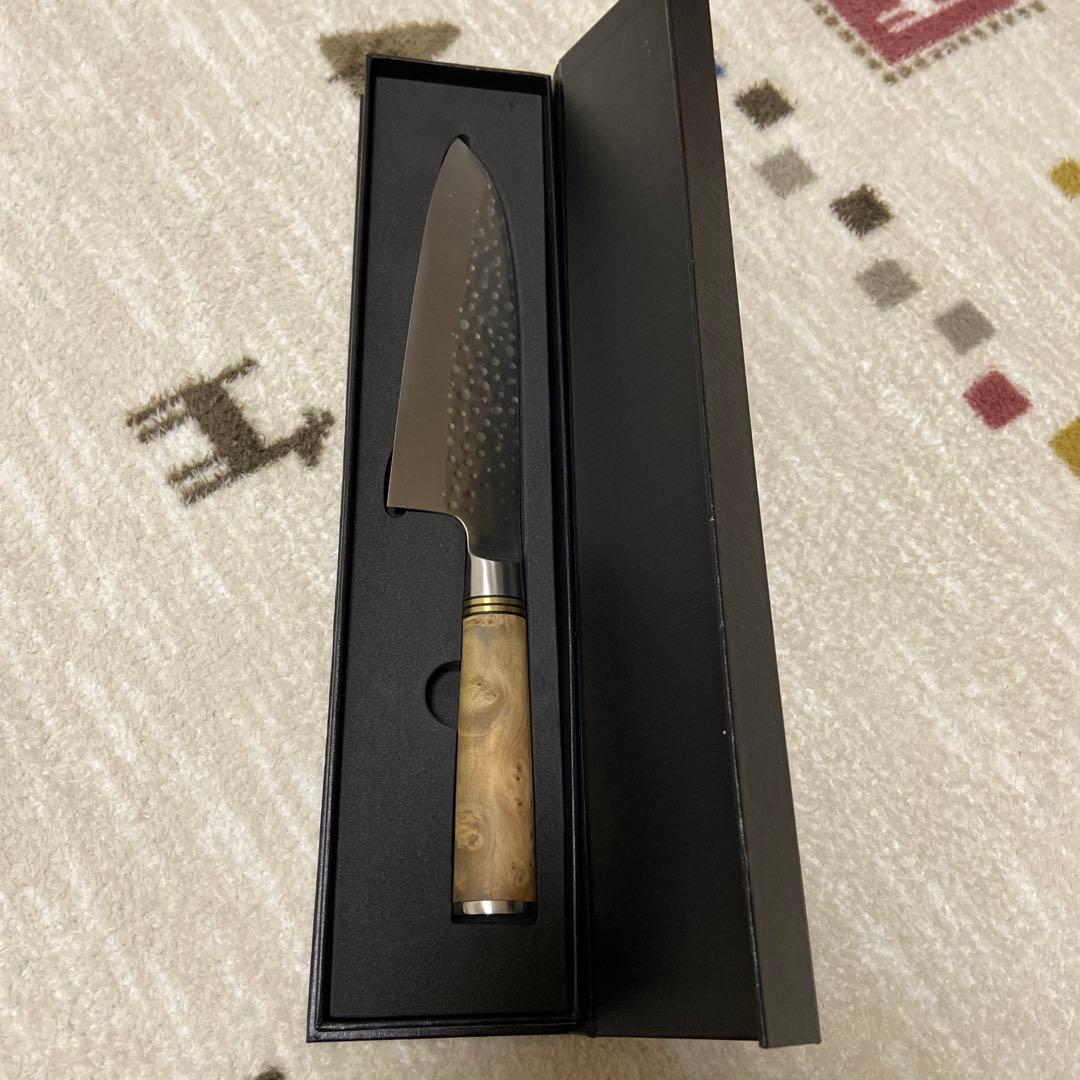 佐治武士 福井越前刃物 三徳包丁 刃渡18cm カリン柄 - メルカリ
