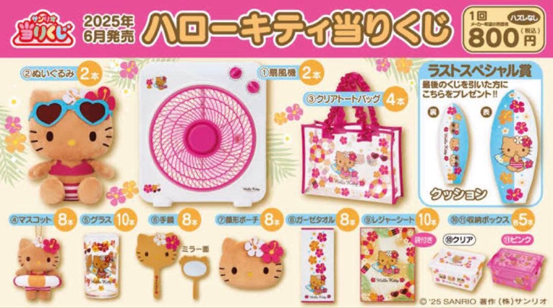 新品⭐︎日焼けキティちゃん 一番くじ ハローキティ当たりくじ