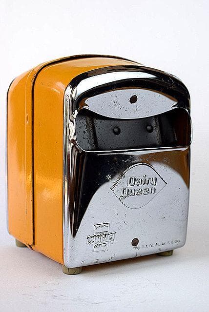 70’s DQ ディリークィーン Dairy Queen ビンテージ ナプキン入 Vintage DQ Napkin Holder ビンテージのデイリークイーン ナプキン