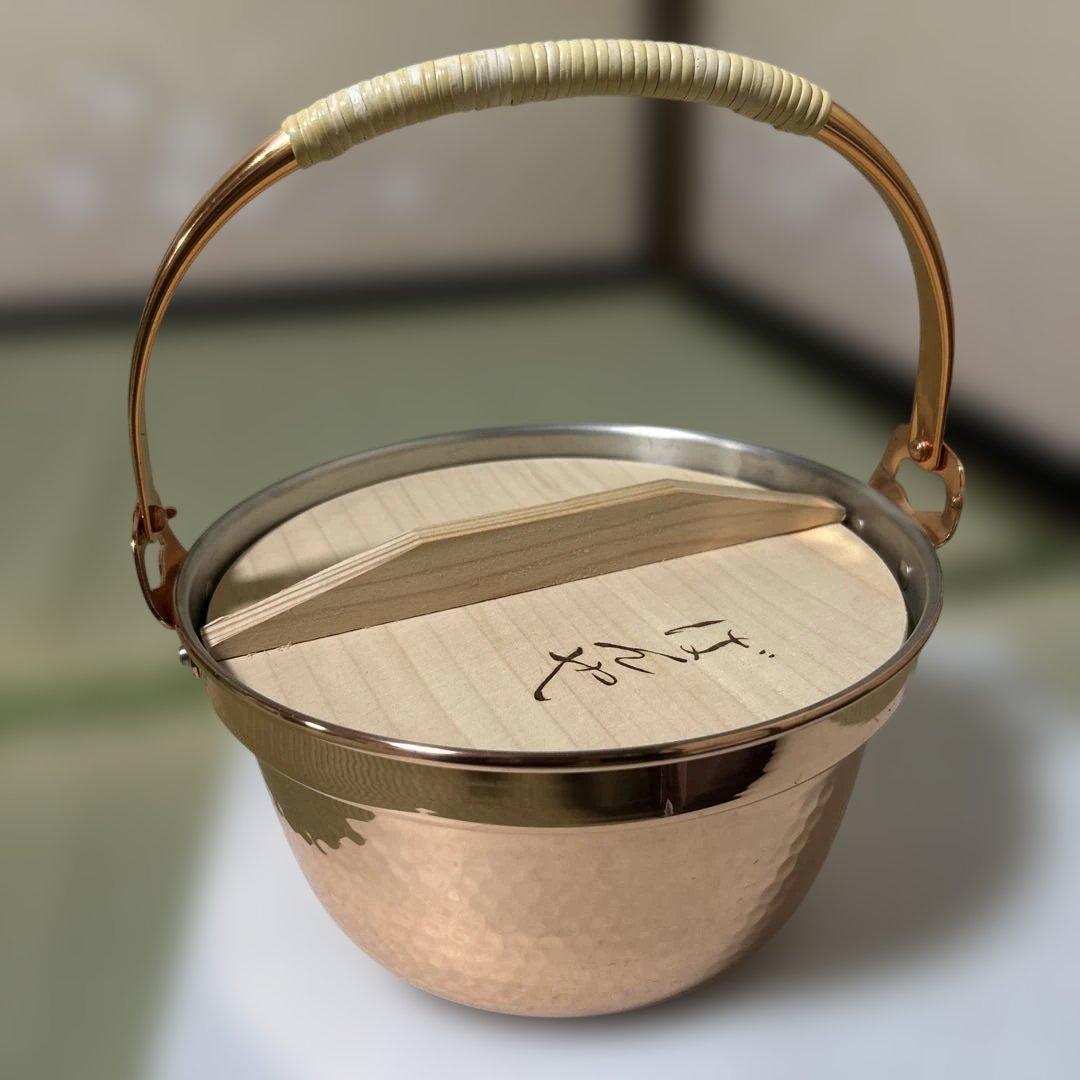 ばんや鍋　COPPER100 銅鍋　純銅　鍋　新品　未使用　木蓋付 山菜鍋 2026年最新】銅鍋 山菜鍋の人気アイテム - メルカリ