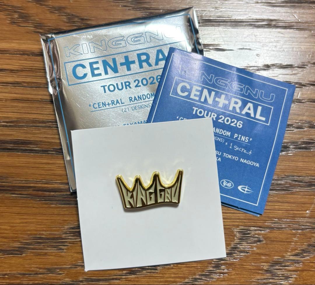 kingGnu CEN＋RAL ライブツアー 2026ピンバッジ - メルカリ