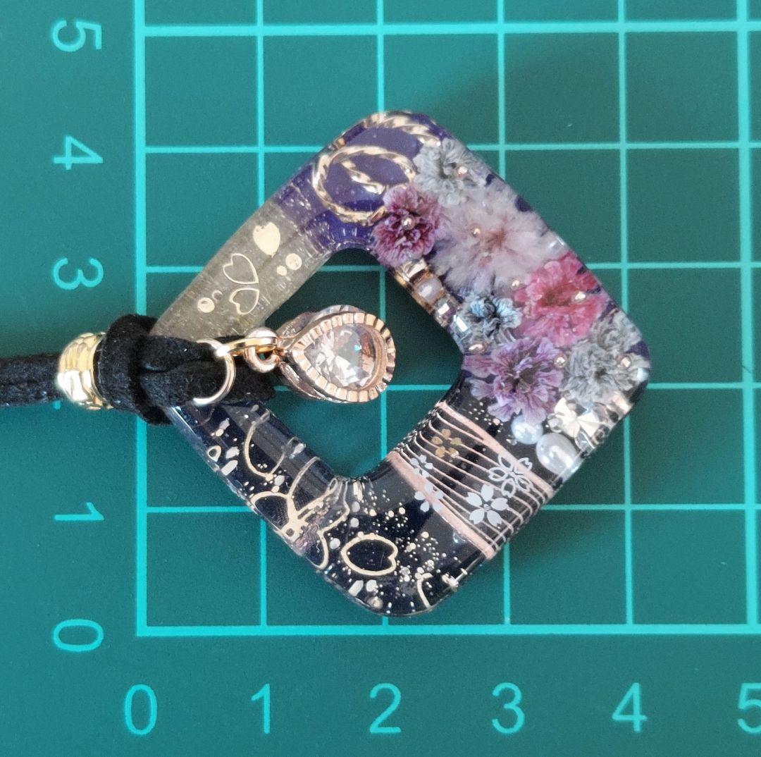 1046】レジン ネックレス ペンダント ハンドメイド