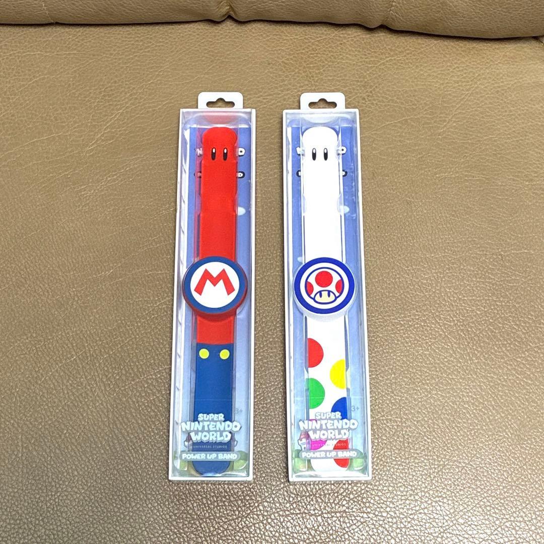 USJ パワーアップバンド 2本セット （マリオ キノピオ）中古 - メルカリ