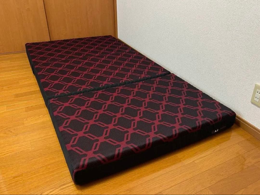 【送料込み】西川 AiR SX マットレス レギュラー 三つ折りタイプ エアーSX]マットレス／REGULAR （シングル）9×97×195cm レッド 表地