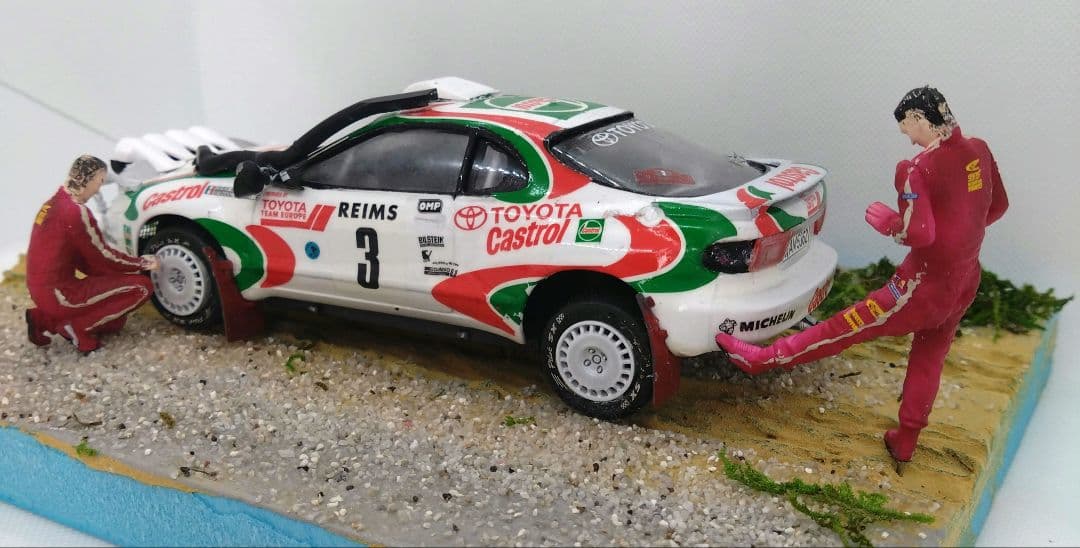 1/24 カストロール・セリカ（'93モンテカルロラリー優勝車）ジオラマ 1