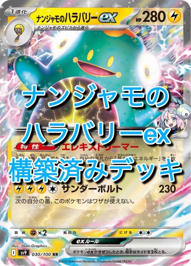 新レギュ対応】ナンジャモのハラバリー-ex タケルライコex 構築済み