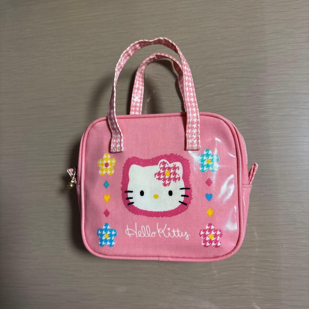 Hello kitty ミニバッグ 1997年製 カオハナラミネート - メルカリ
