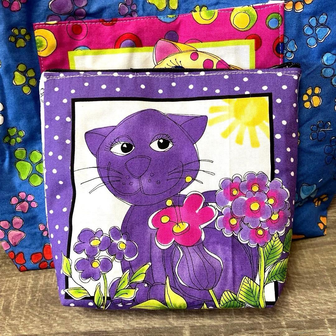 ロラライハリス CAThappy パネルポーチ ☆ハンドメイド品 - メルカリ