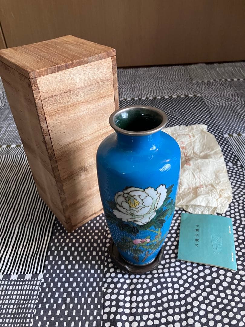 安藤七宝店花瓶非売品大正時代