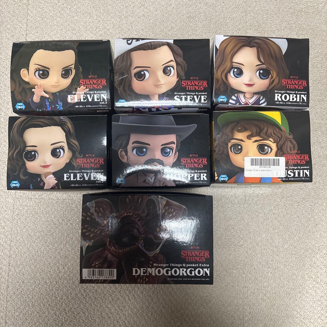 海外限定デモゴルゴン込　Stranger Things Q posket セット ストレンジャーシングス デモゴルゴン qposket 新品 即日発送 海外限定