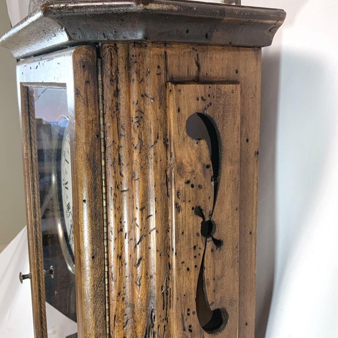 希少品】イタリア Capanni カパーニ社 柱時計 木製 ポプラ古材 - メルカリ
