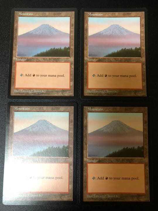 MTG 富士山　Mountain Edward P.Beard Jr　8枚セット APAC3)《山/Mountain》(Illus.Edward P.Beard Jr.)[APACランド] 土地
