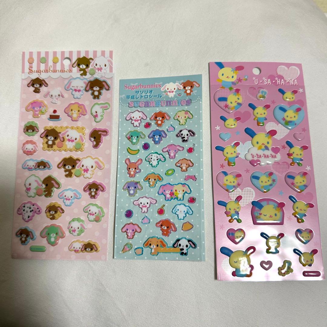 ウサハナ シュガーバニーズ 平成シール シール帳 サンリオ ぷっくり
