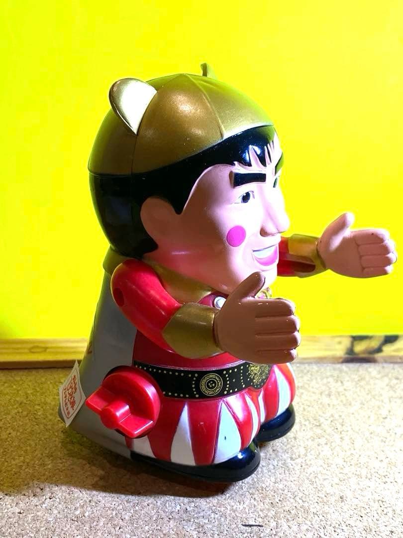 可動品】昭和からのヒーロー絶版タケチャンマン人形ゼンマイ式☆新品未