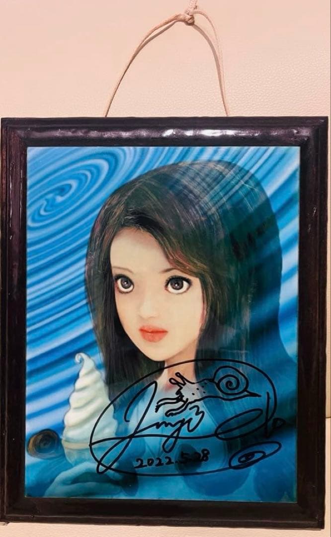 伊藤潤二 うずまき 富江 直筆サイン付き 絵画 伊藤潤二 直筆サイン入り複製原画「富江②」（カラー）｜墓場の画廊