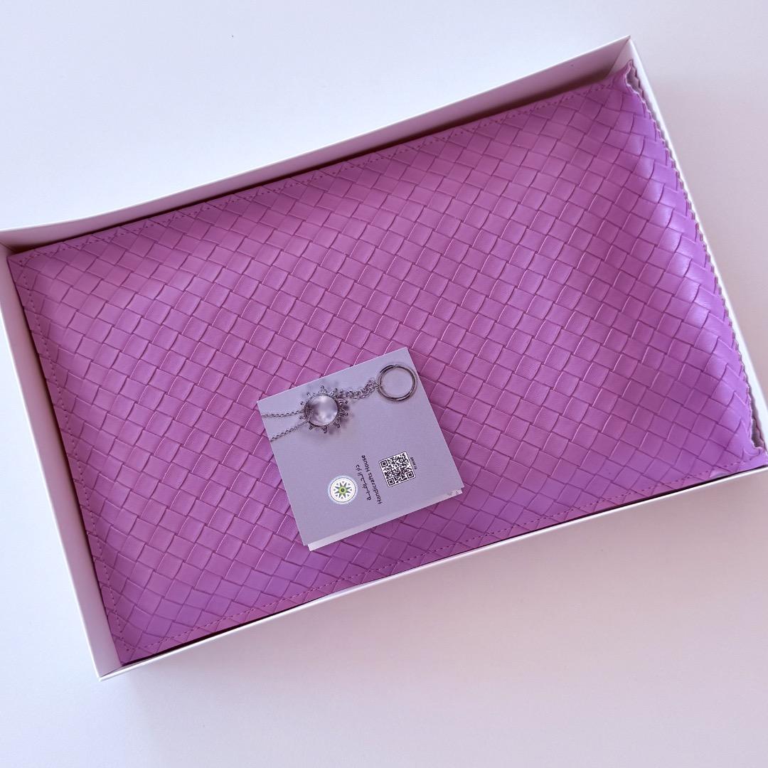 オマーン万博 ハンドメイド クラッチバッグ(紫色) - メルカリ