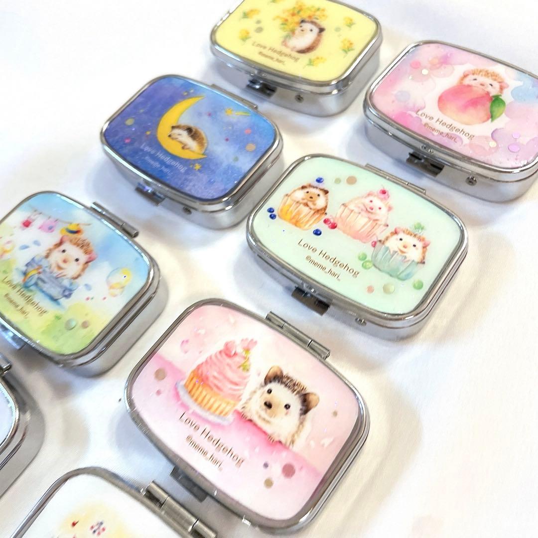 販売再開！レジン アクセサリーケース 【ミモザ ハリネズミ】 水彩