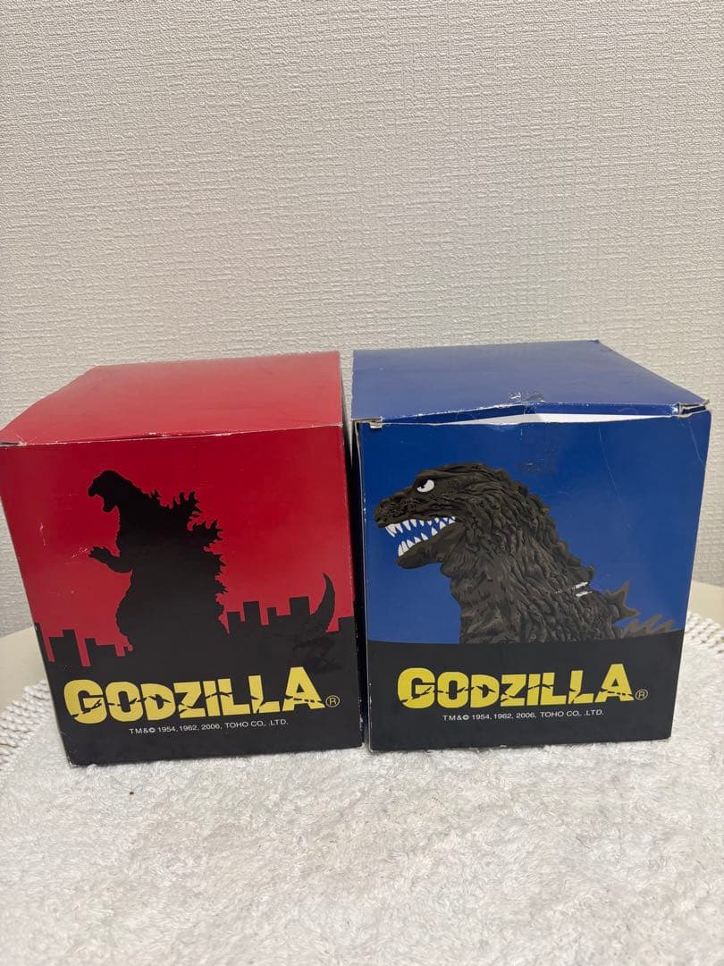 ゴジラ 初ゴジ キンゴジ 胸像 タキ・コーポレーション 2個セット 箱