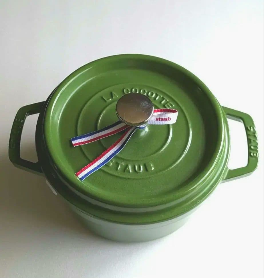 『Staub 20cm ココット ライム』 ピコ・ココット ラウンド 22cm ライムグリーン｜ココット｜ストウブ