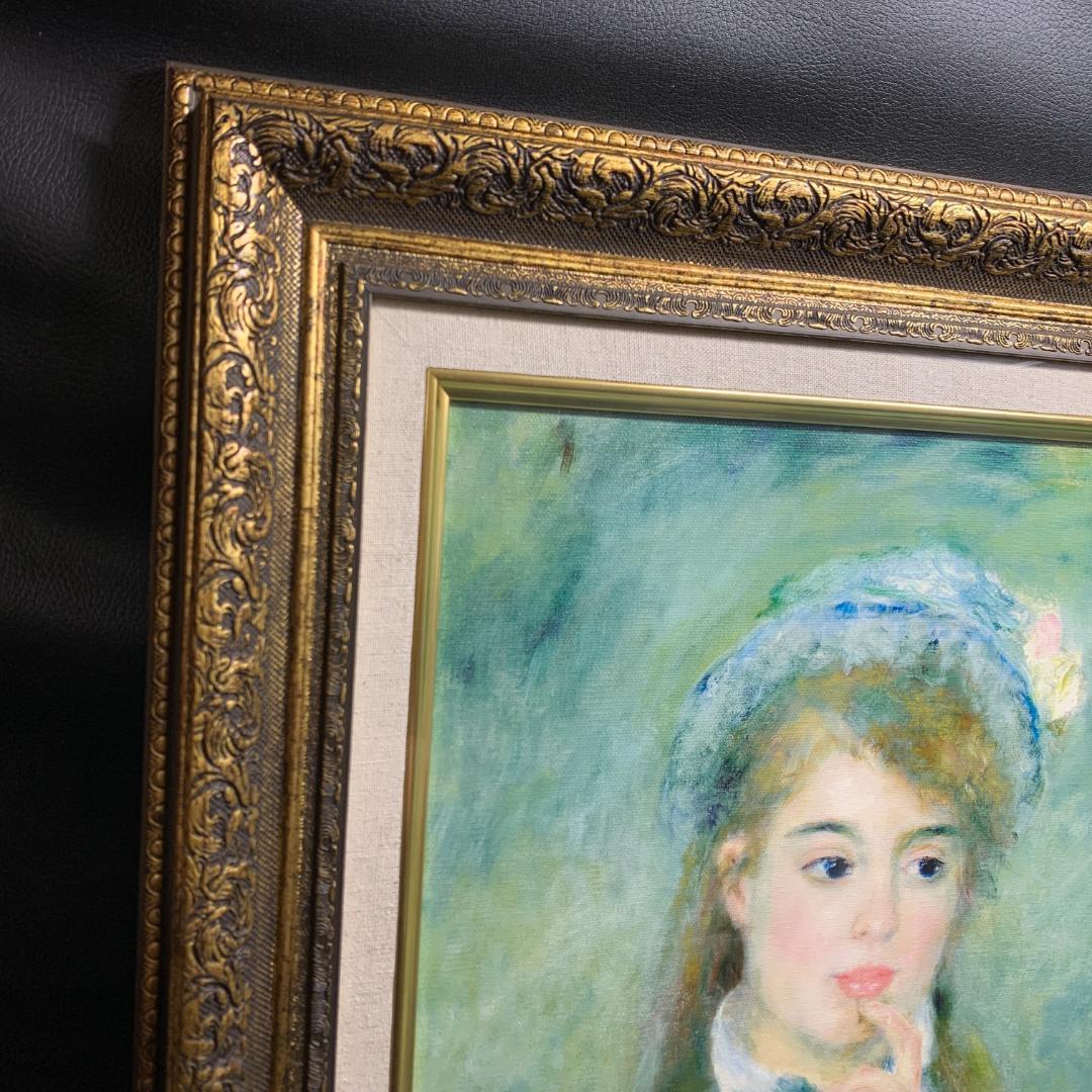 ルノワール 若い娘の肖像 油絵直筆仕上げ ゴールド額縁 複製画 - メルカリ